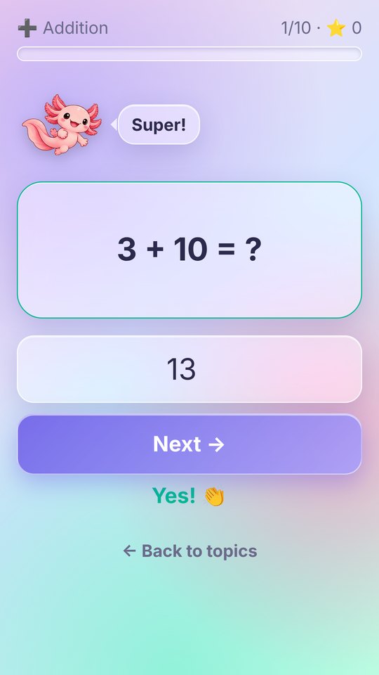 Cheering on a right answer